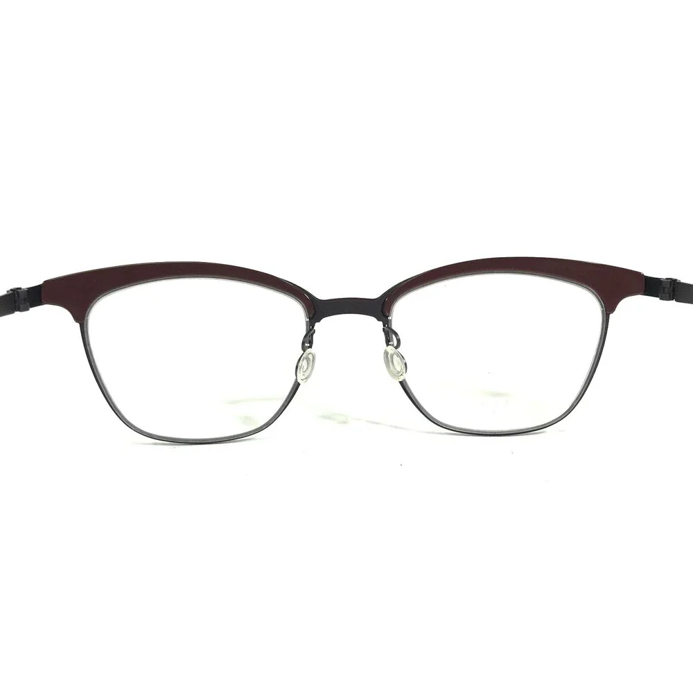 Lindberg Eyeglasses Frames 9819 U14 Shiny Burgundy Red Matte Purple 50-19-135